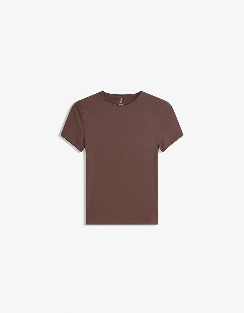 Camiseta quick dry & breathable manga corta-Marrón-0
