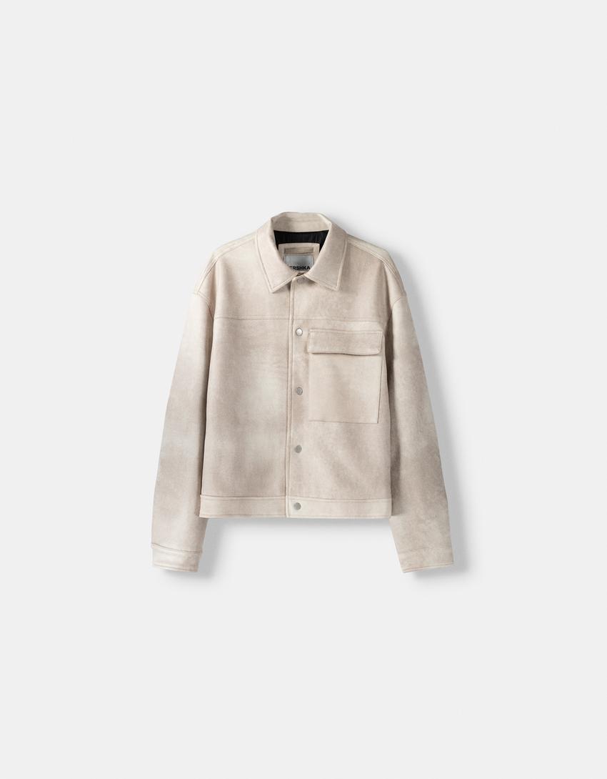 Veste trucker imitation suédine-Pierre-4