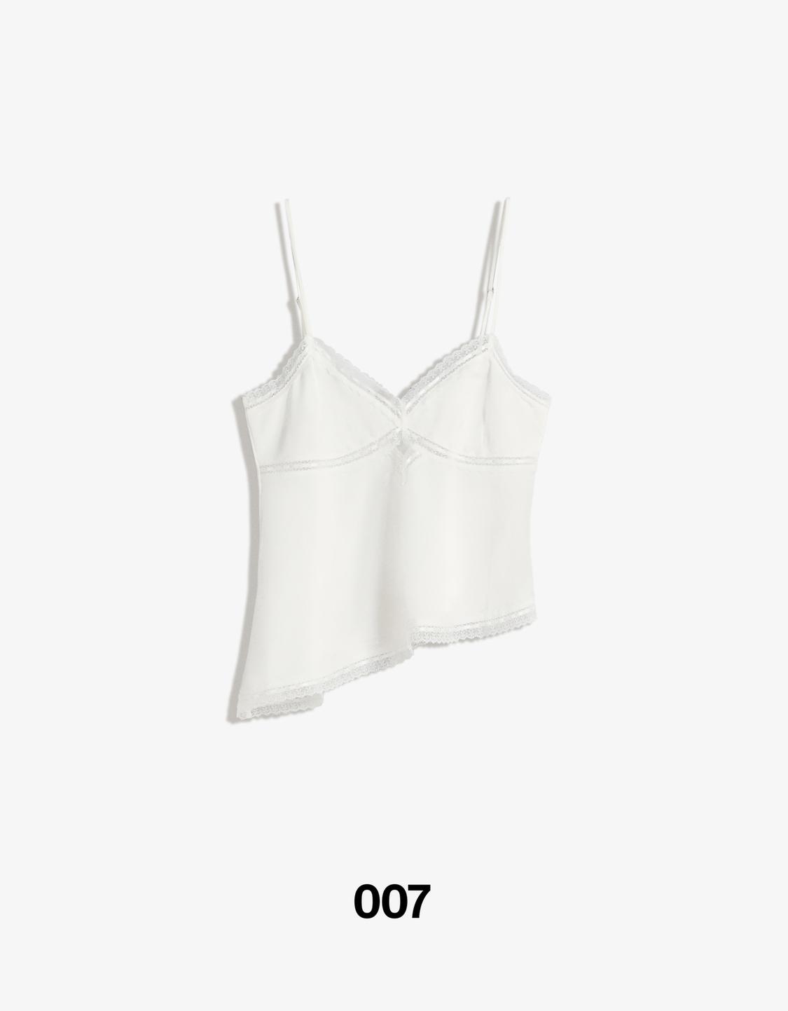 Strappy jacquard top