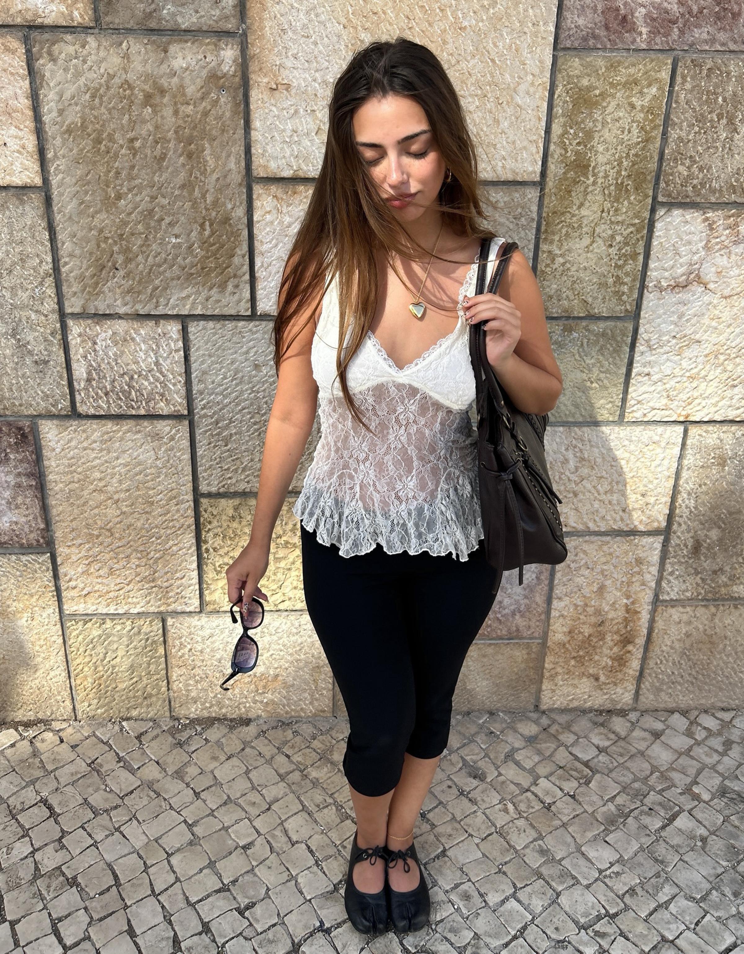 Lace camisole — Cream