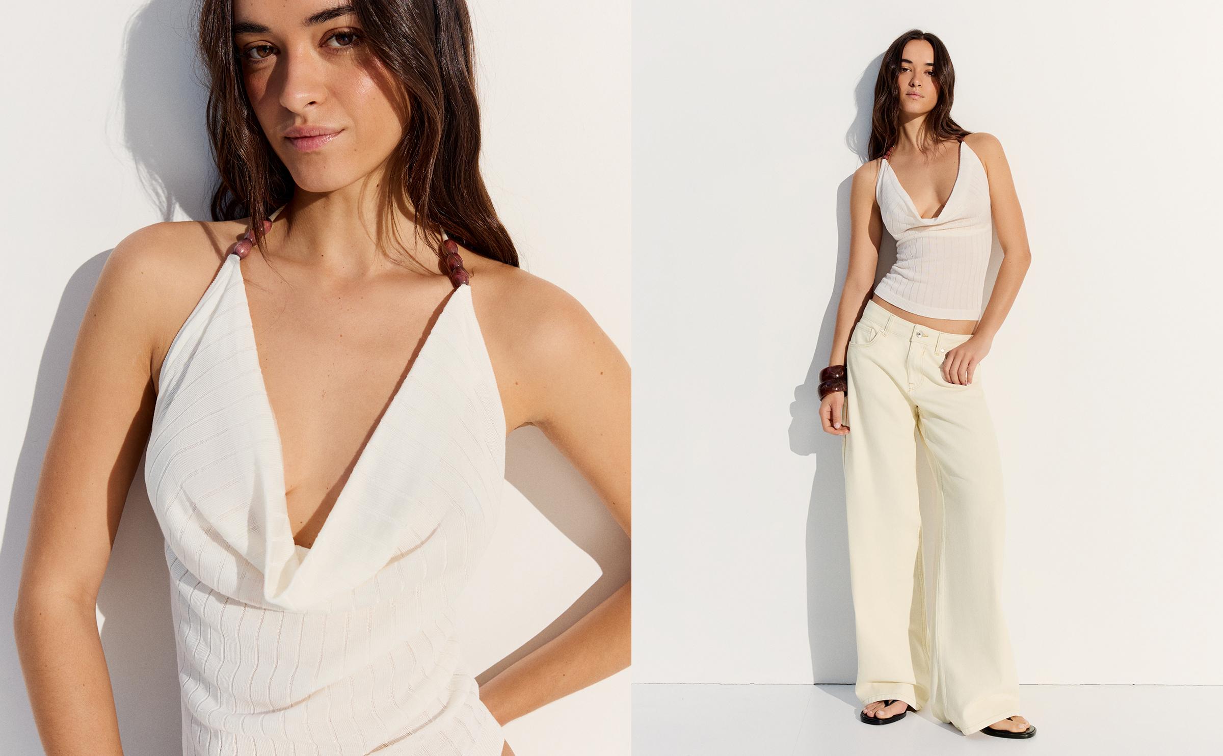 Drapeli halter top - Görsel 36