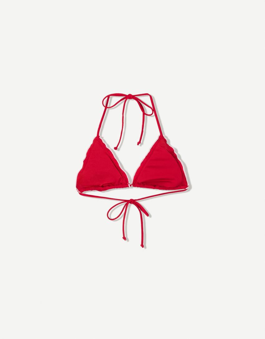 Bikinitopp curly-Röd-5