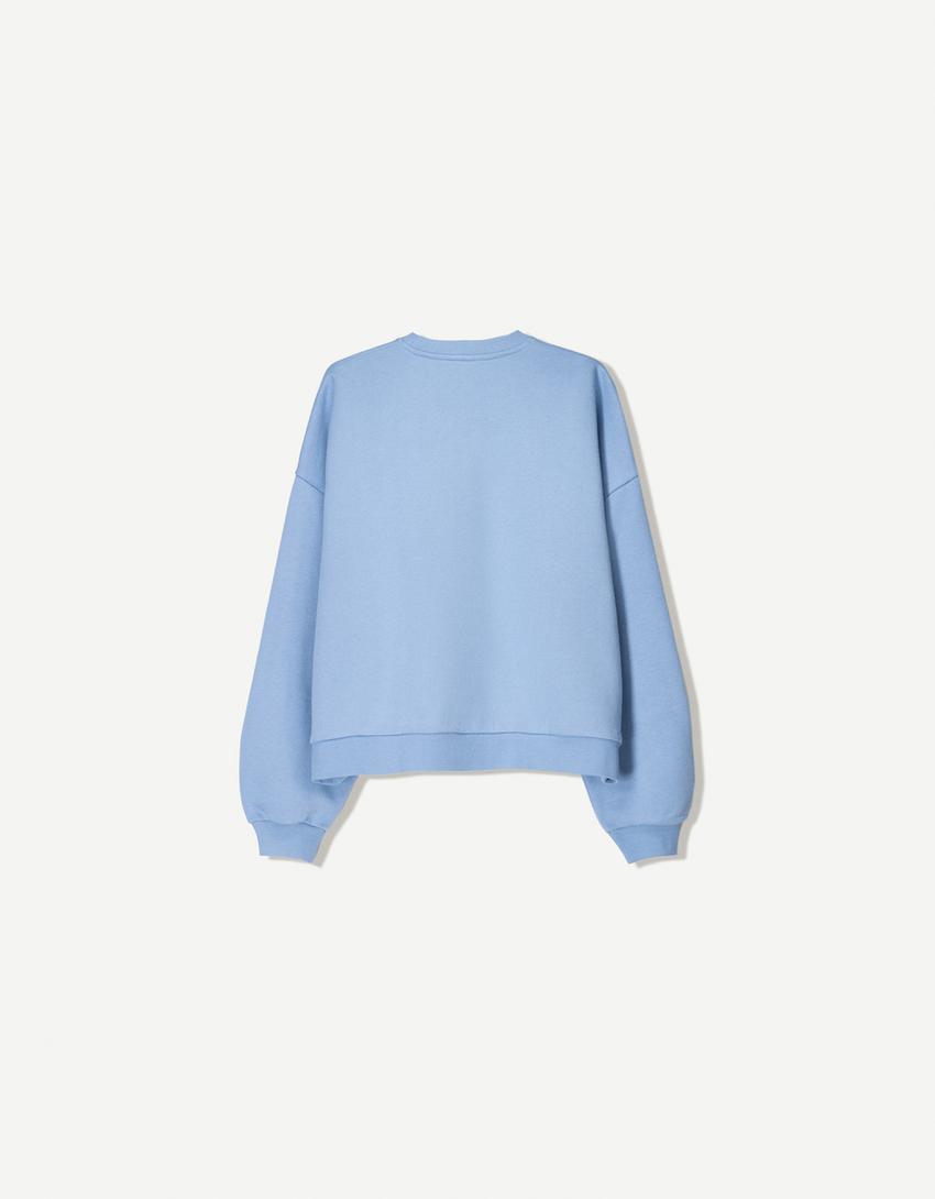 Sweat Mickey Mouse imprimé-Bleu clair-4