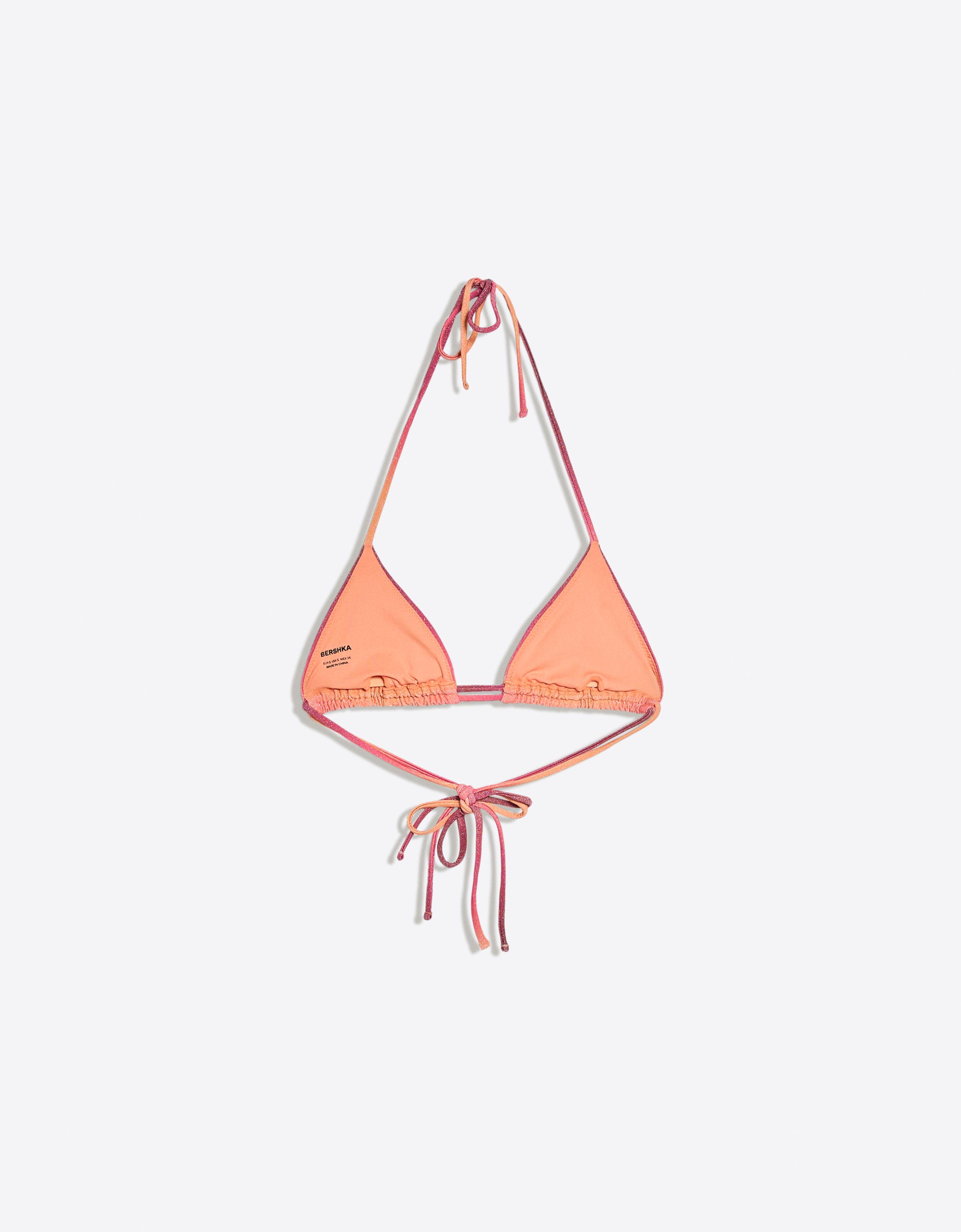 Triangle bikini top — Orange
