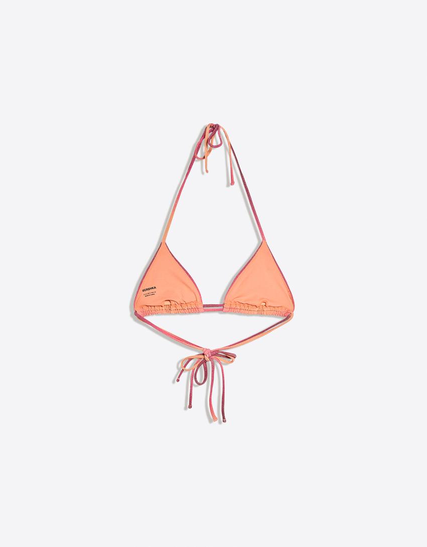 Üçgen bikini üstü-Turuncu