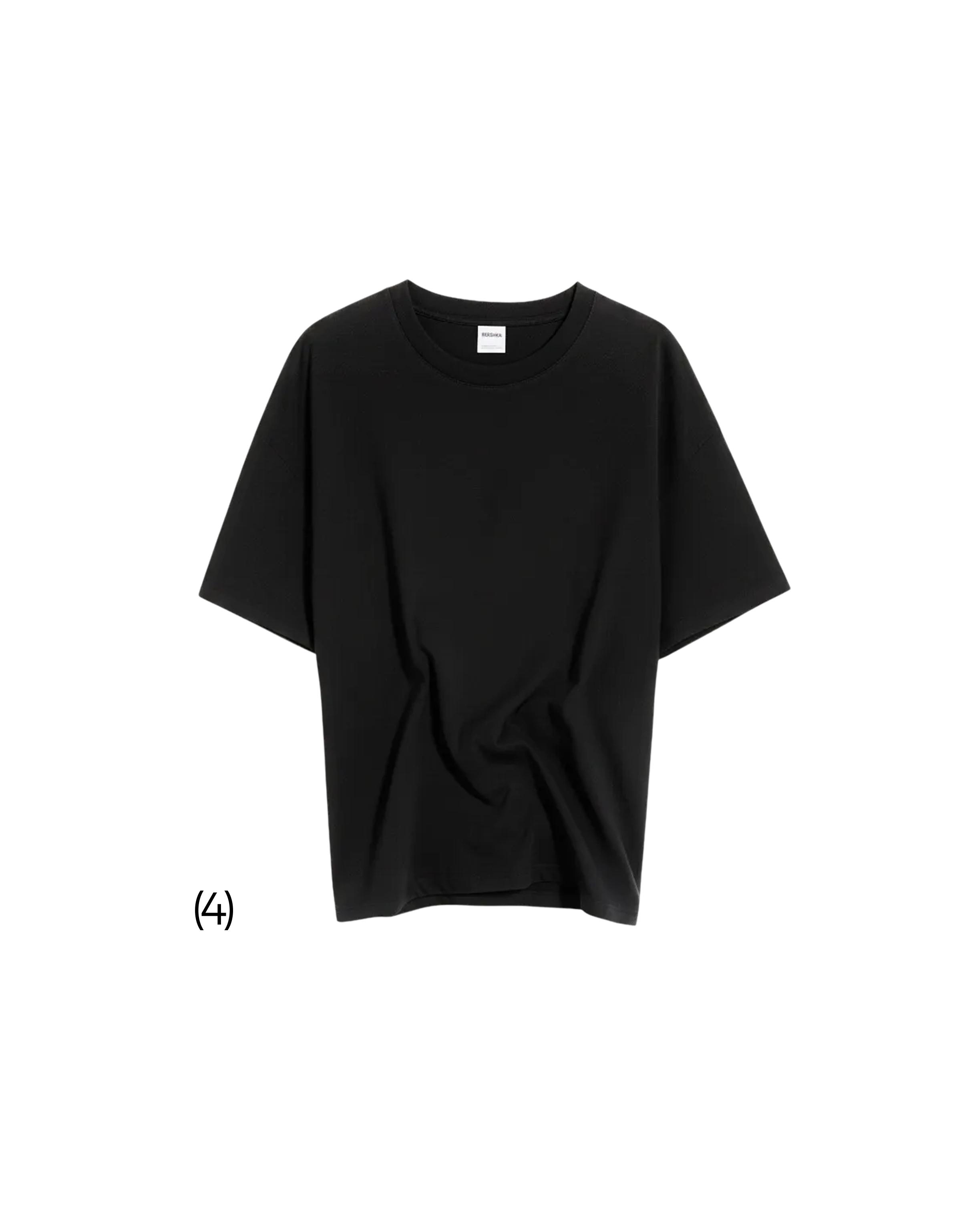 Short sleeve boxy fit T-shirt — Black