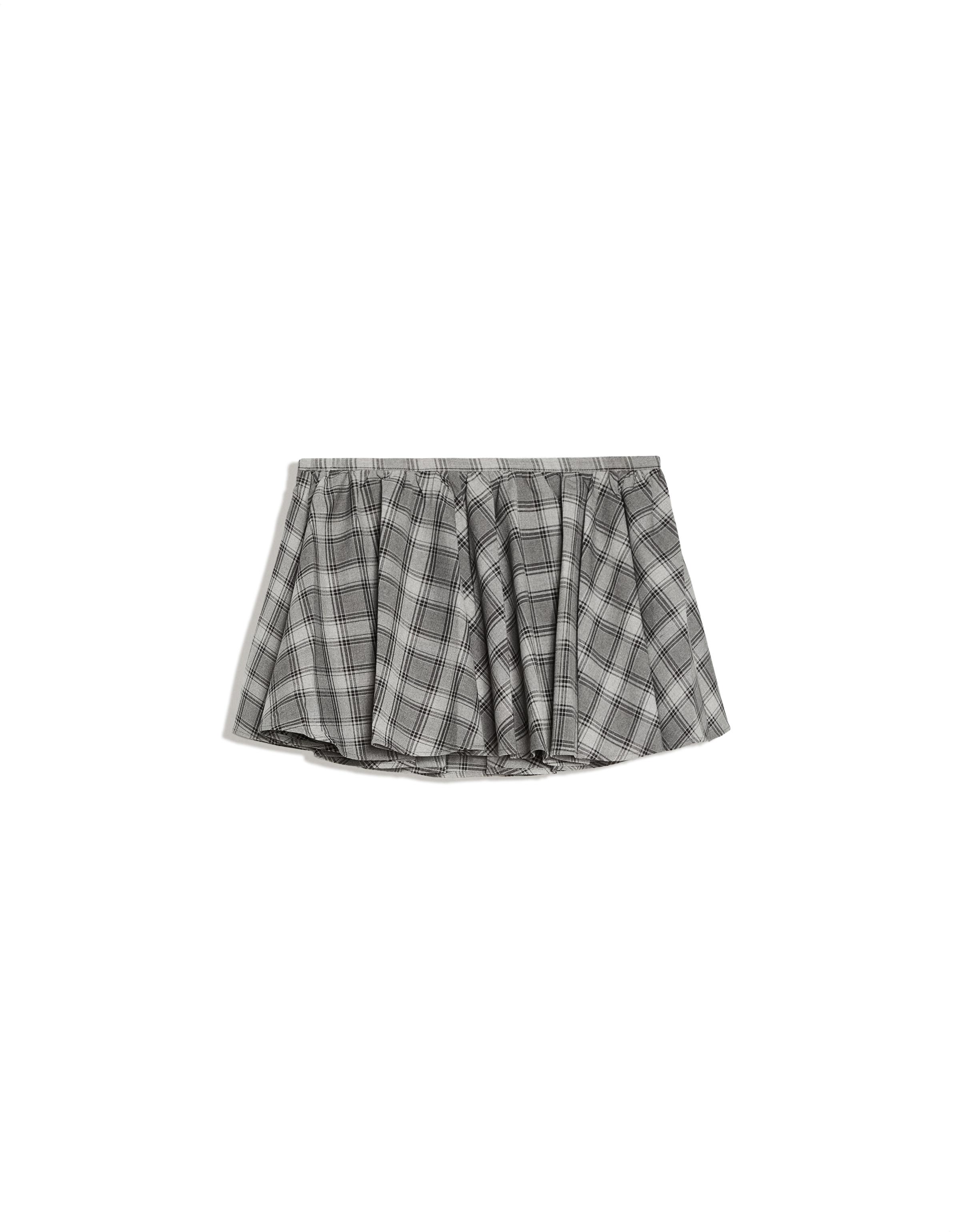 A-line mini skirt — Dark grey