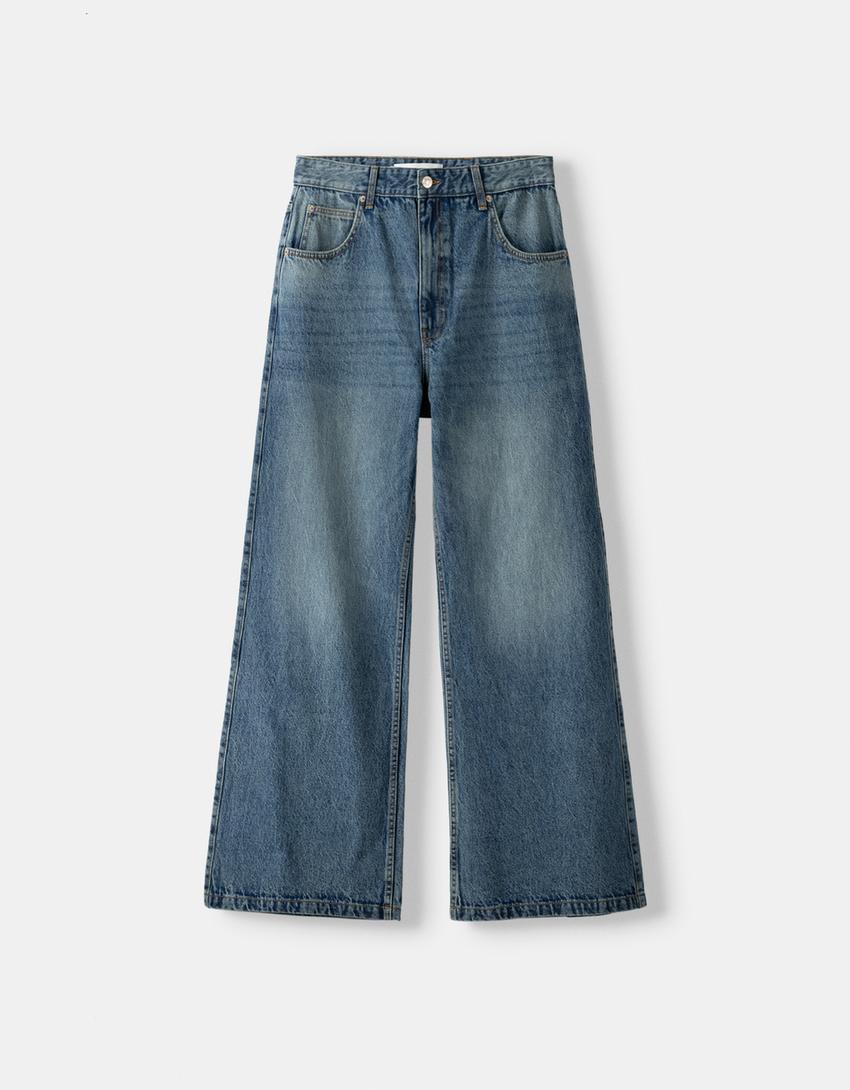Jeans flare baggy-Azul lavado-4