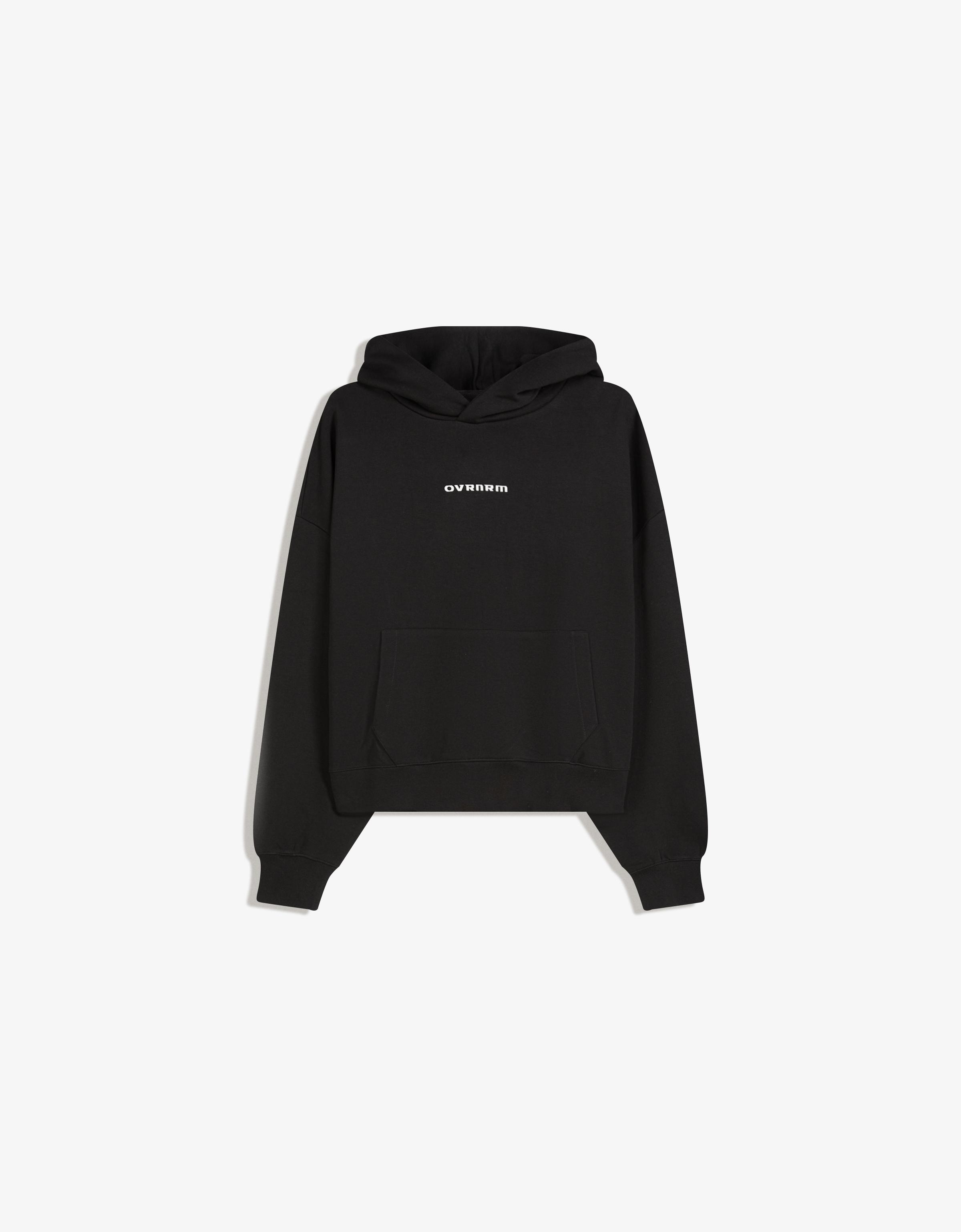 Bershka Boxy-Hoodie Mit Print Herren L Schwarz