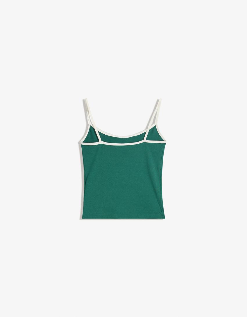Strappy top-Green-4