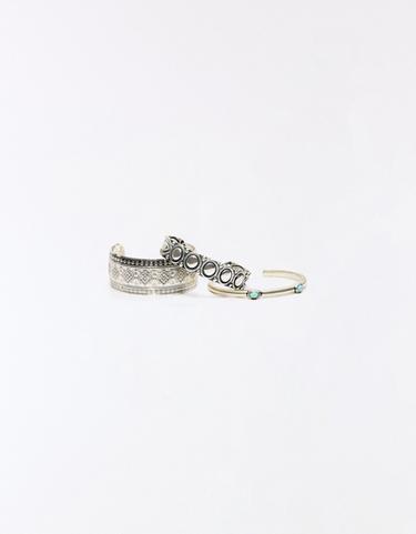 Pack of 3 boho bracelets — Silver 3