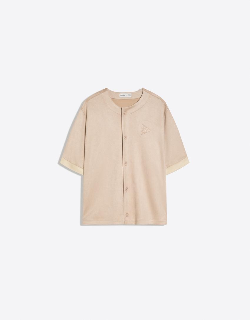 Chemise à manches courtes suédine DUNLOP-Sable