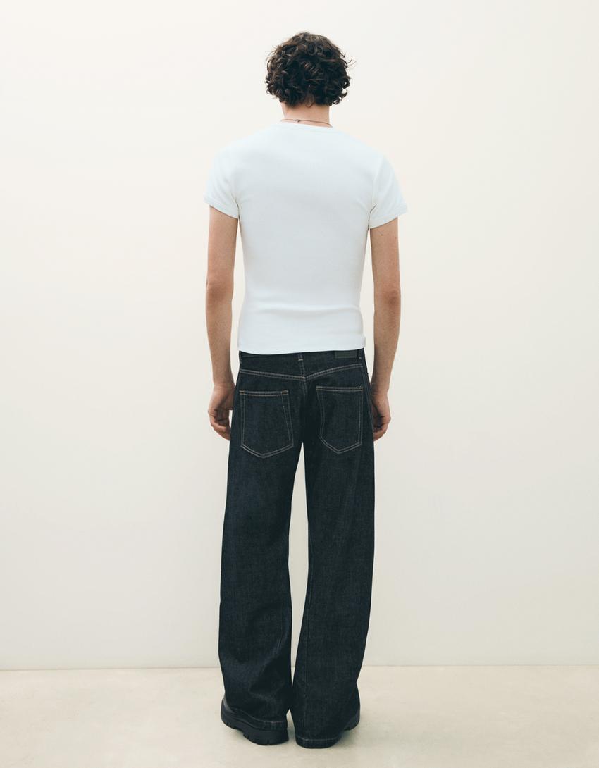 Boot-cut jeans-Navy