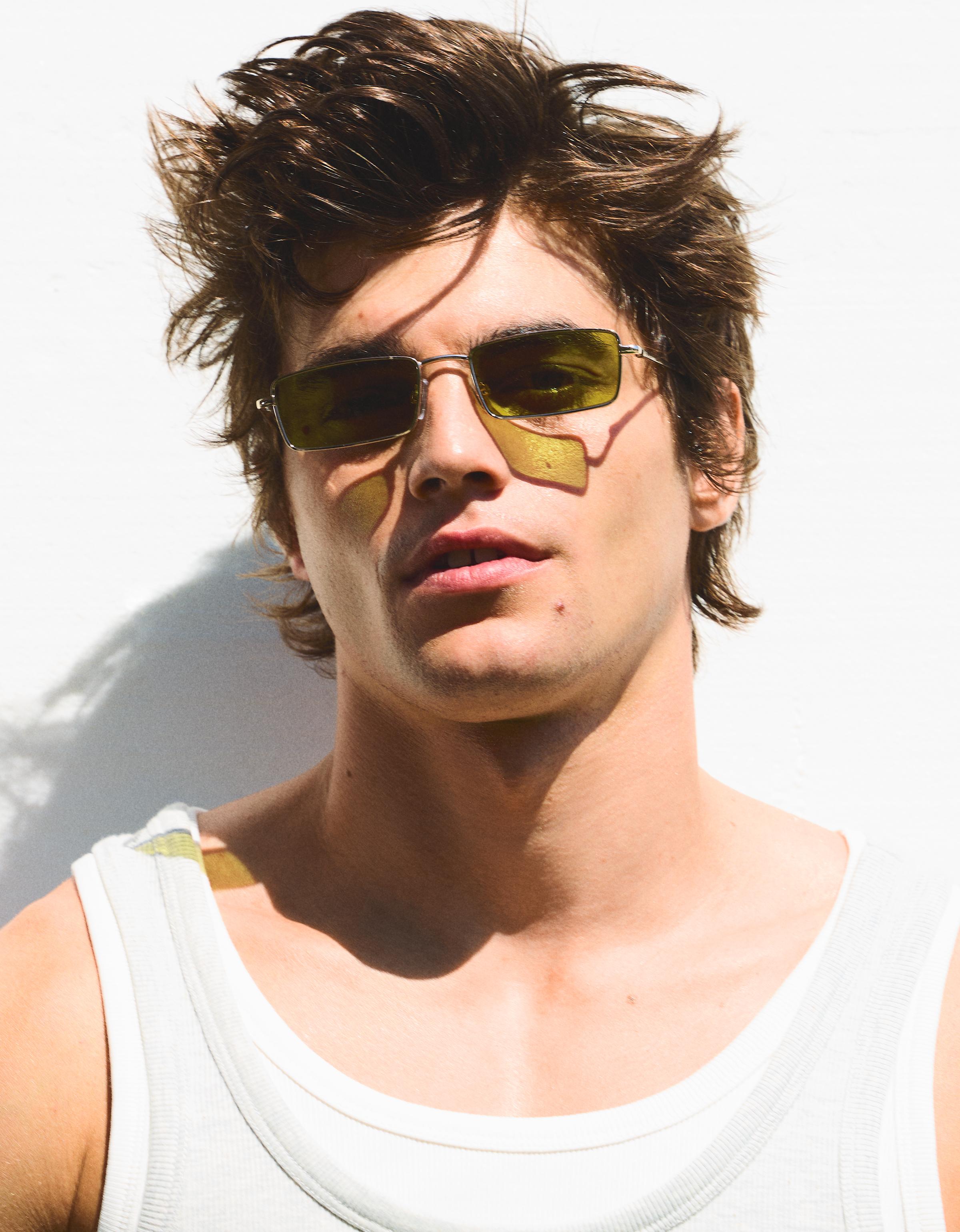 Rectangular sunglasses — Green