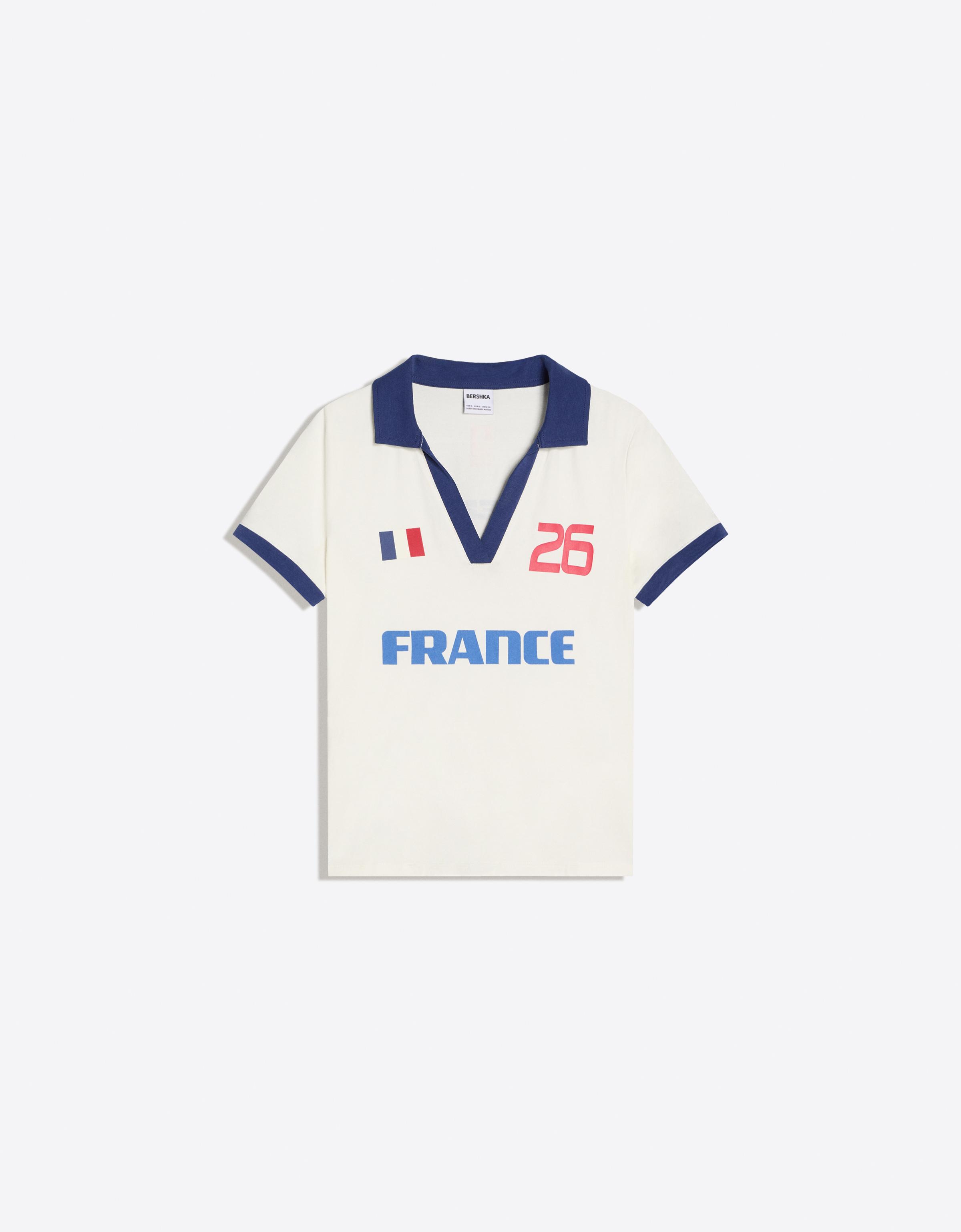 Fitted France FIFA WORLD CUP™ polo shirt — Off white