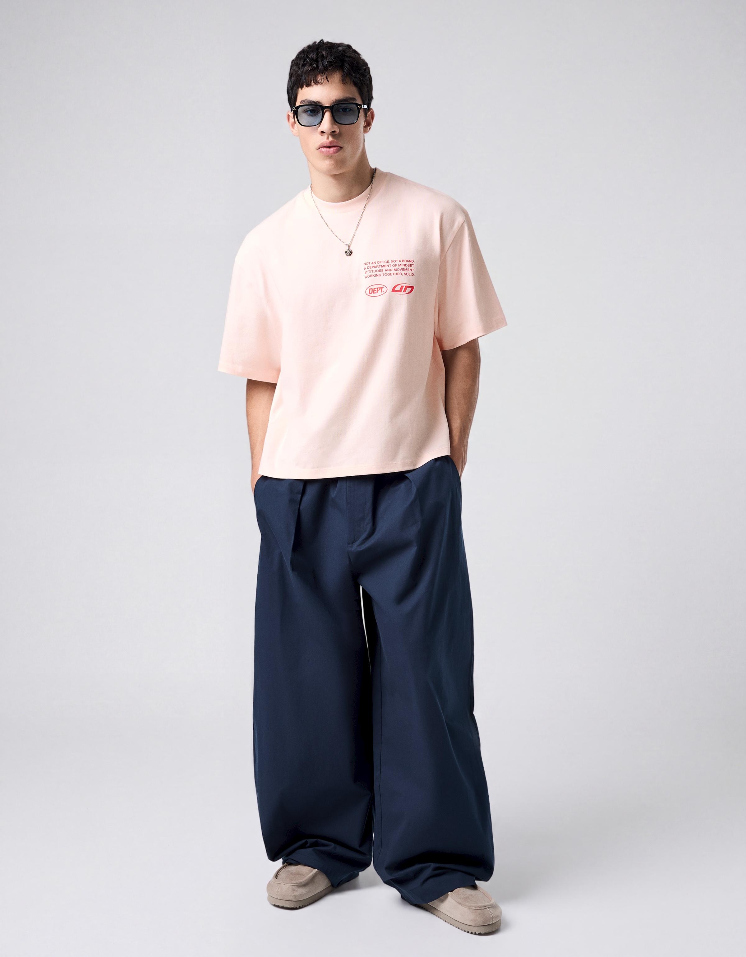Boxy street lettering T-shirt — Pink