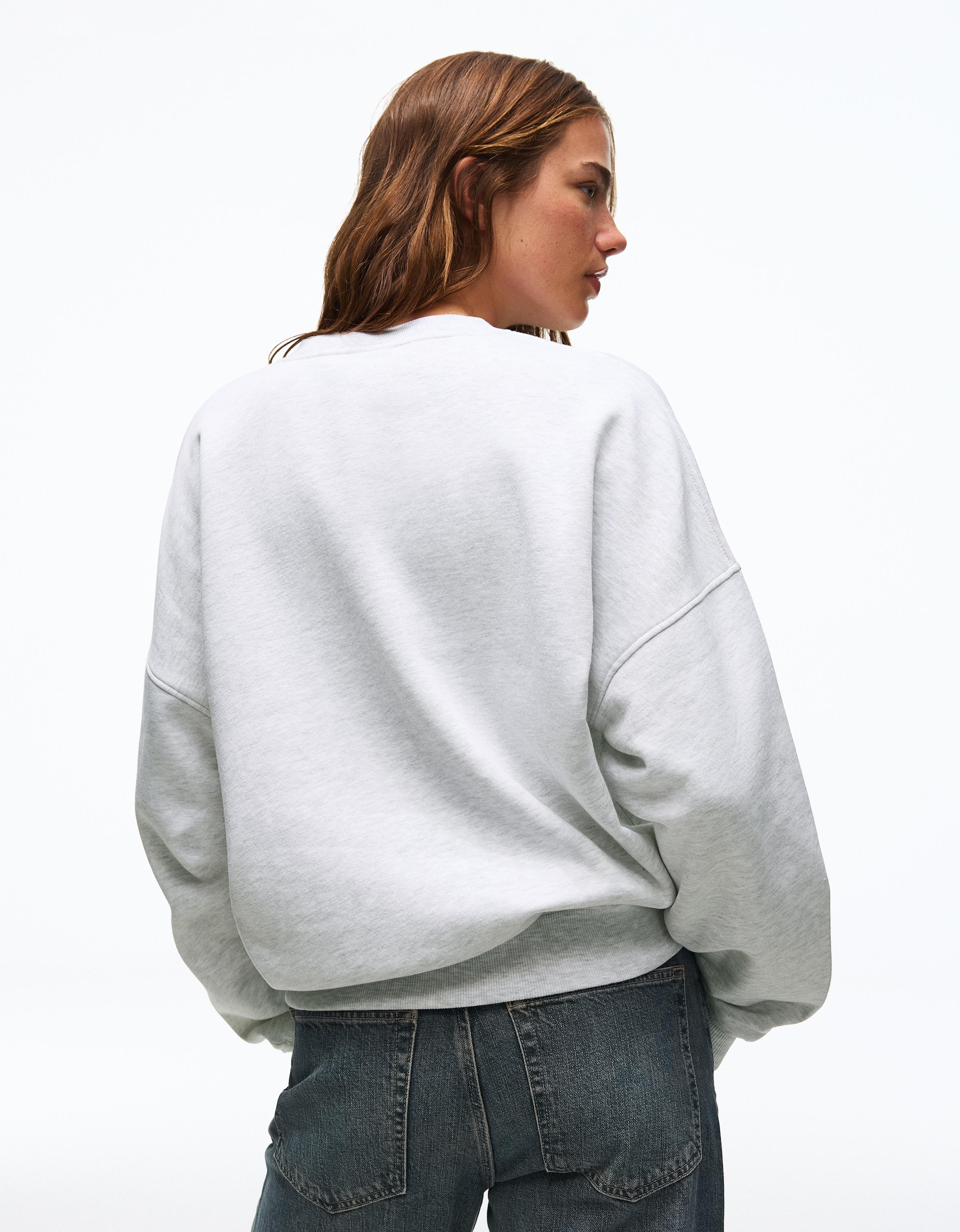 Round neck sweatshirt — Grey