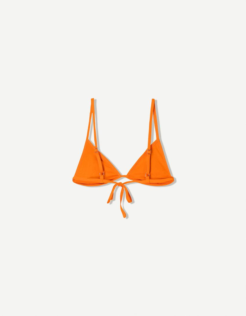 Contrast bikini top