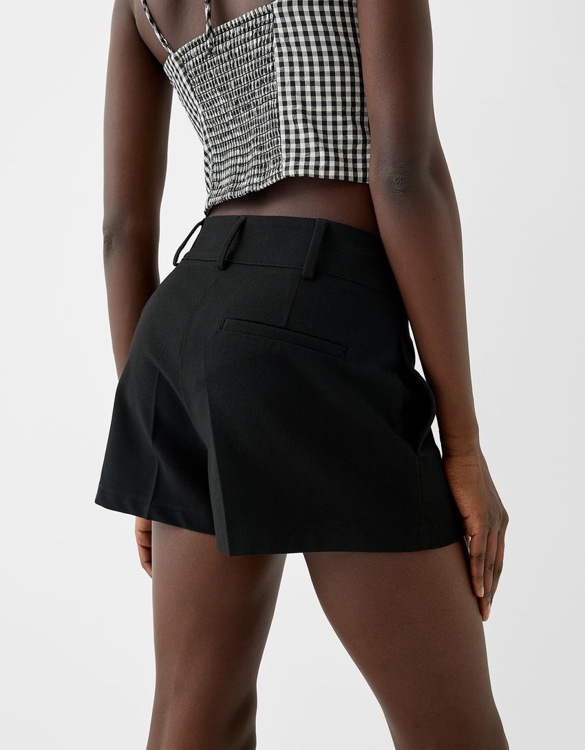 Short tailleur-Noir-5