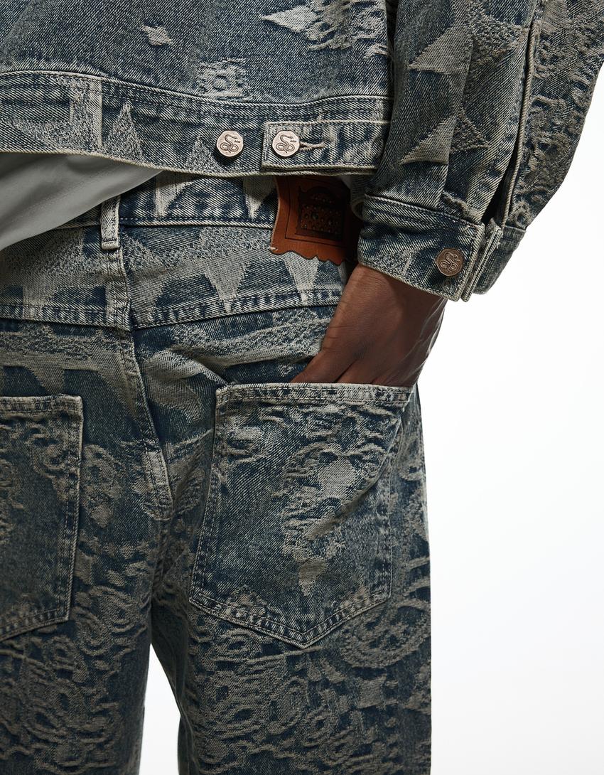 Baggy jeans ARIES X BERSHKA-Light blue