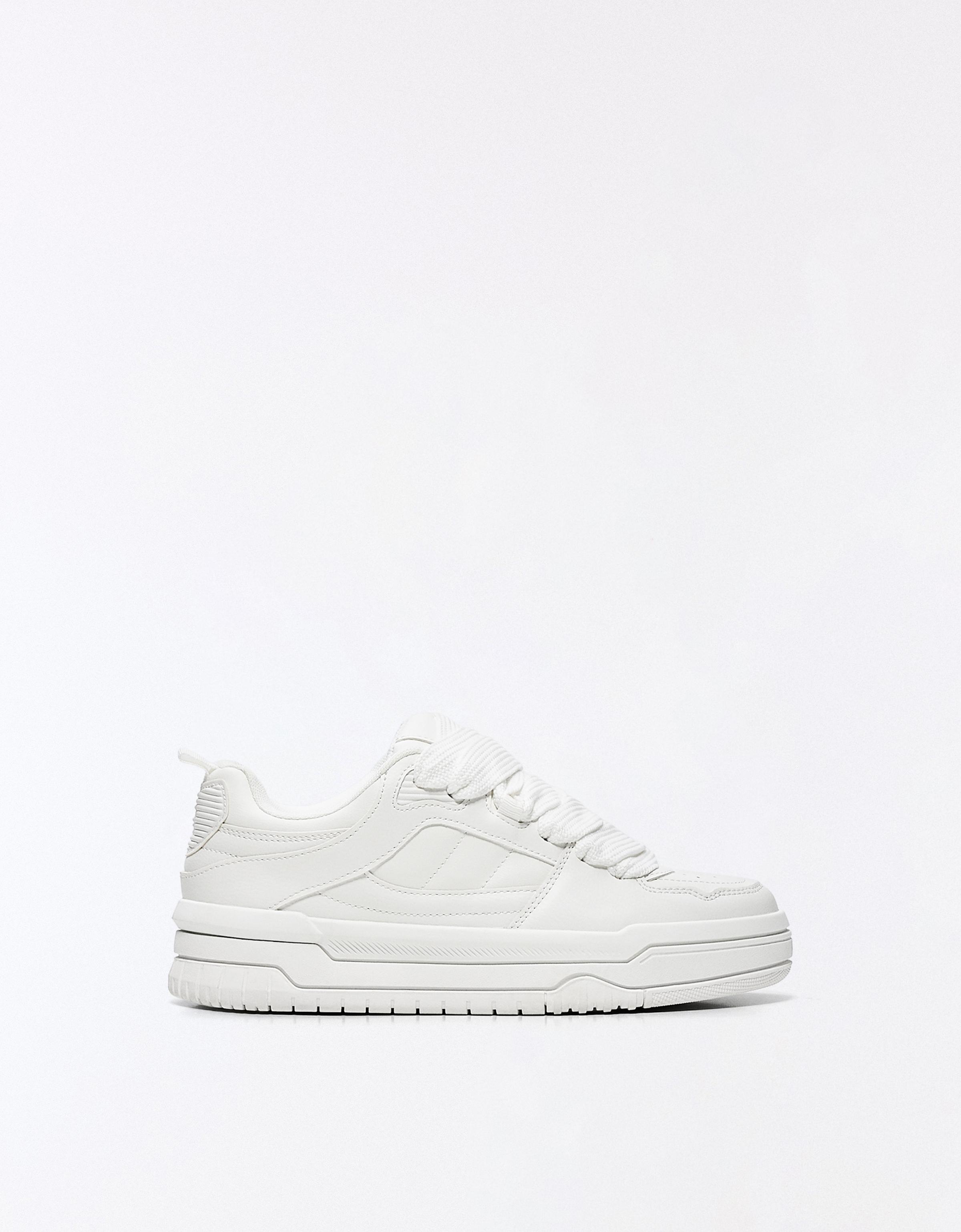 Chunky skate trainers — WHITE