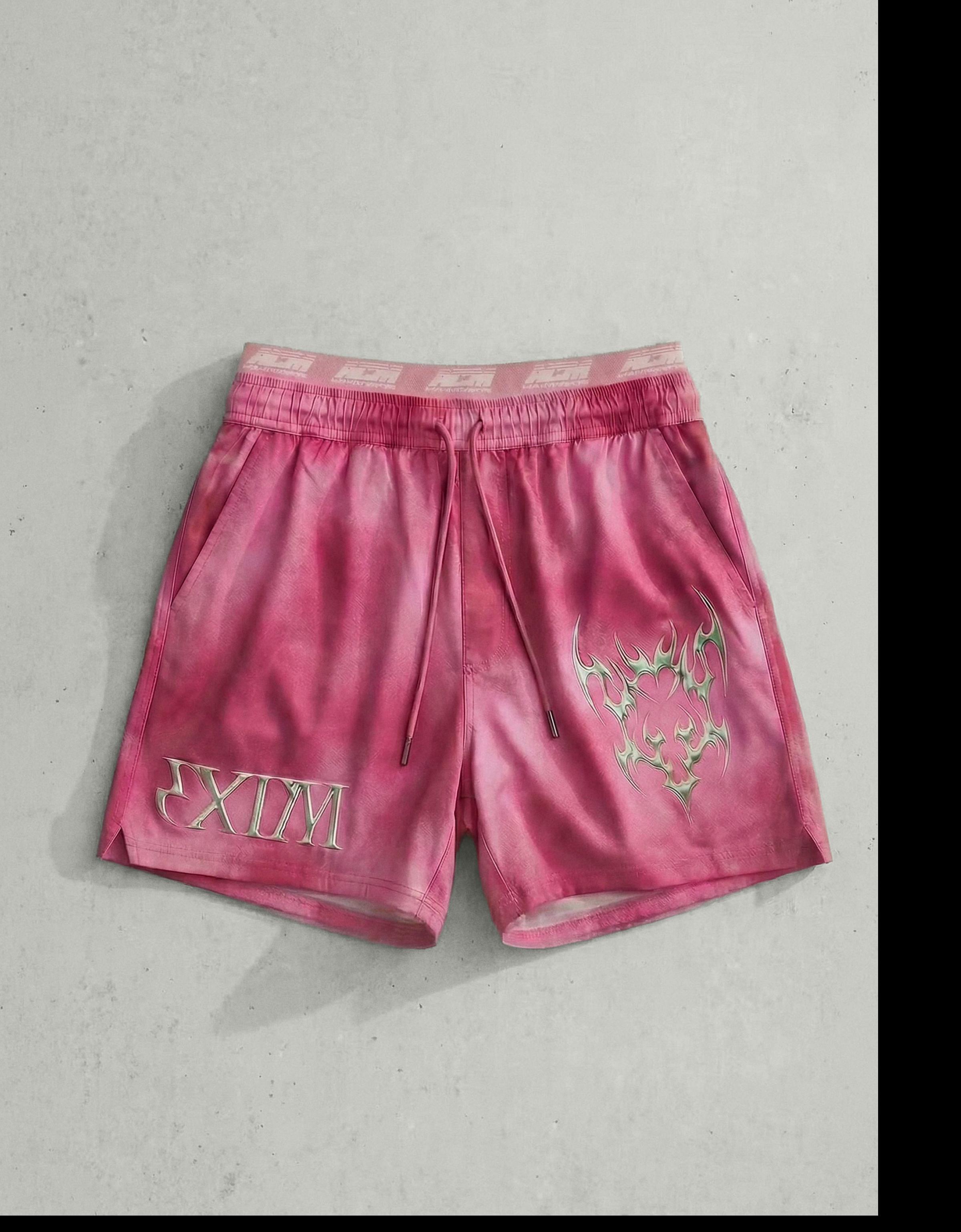 Boxy print swimsuit — Pink