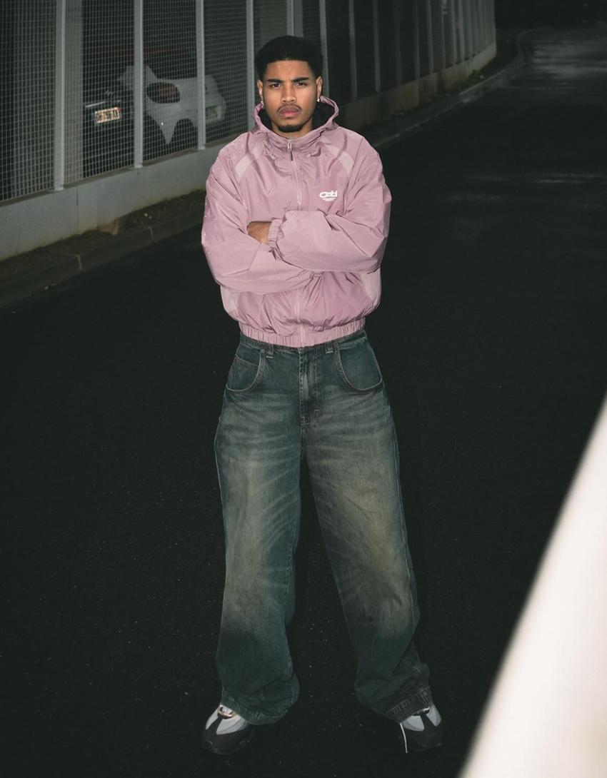 Cazadora técnica capucha-Rosa