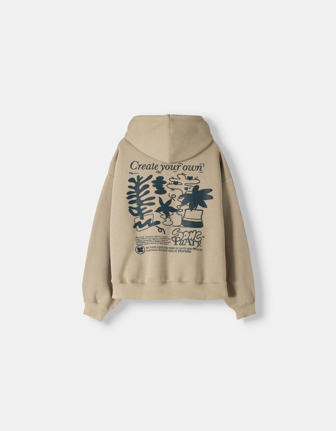 Maglione Uomo Darringls Oversize - Felpa Con Cappuccio Vintage Patchwork Raglan - Foto 3