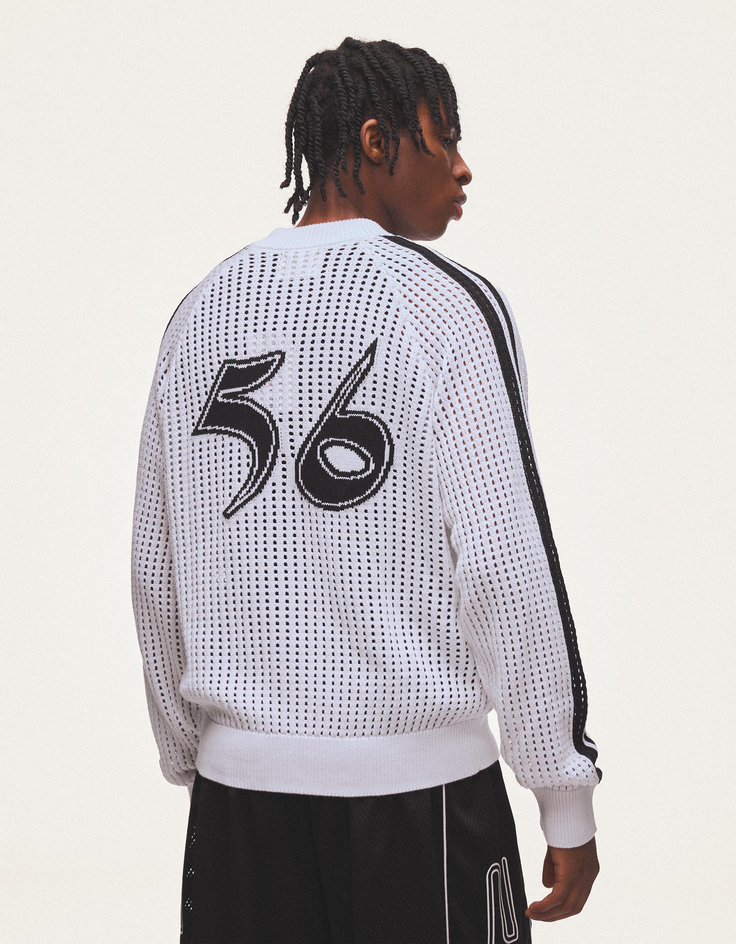 Retro mesh zip-up jacket — White