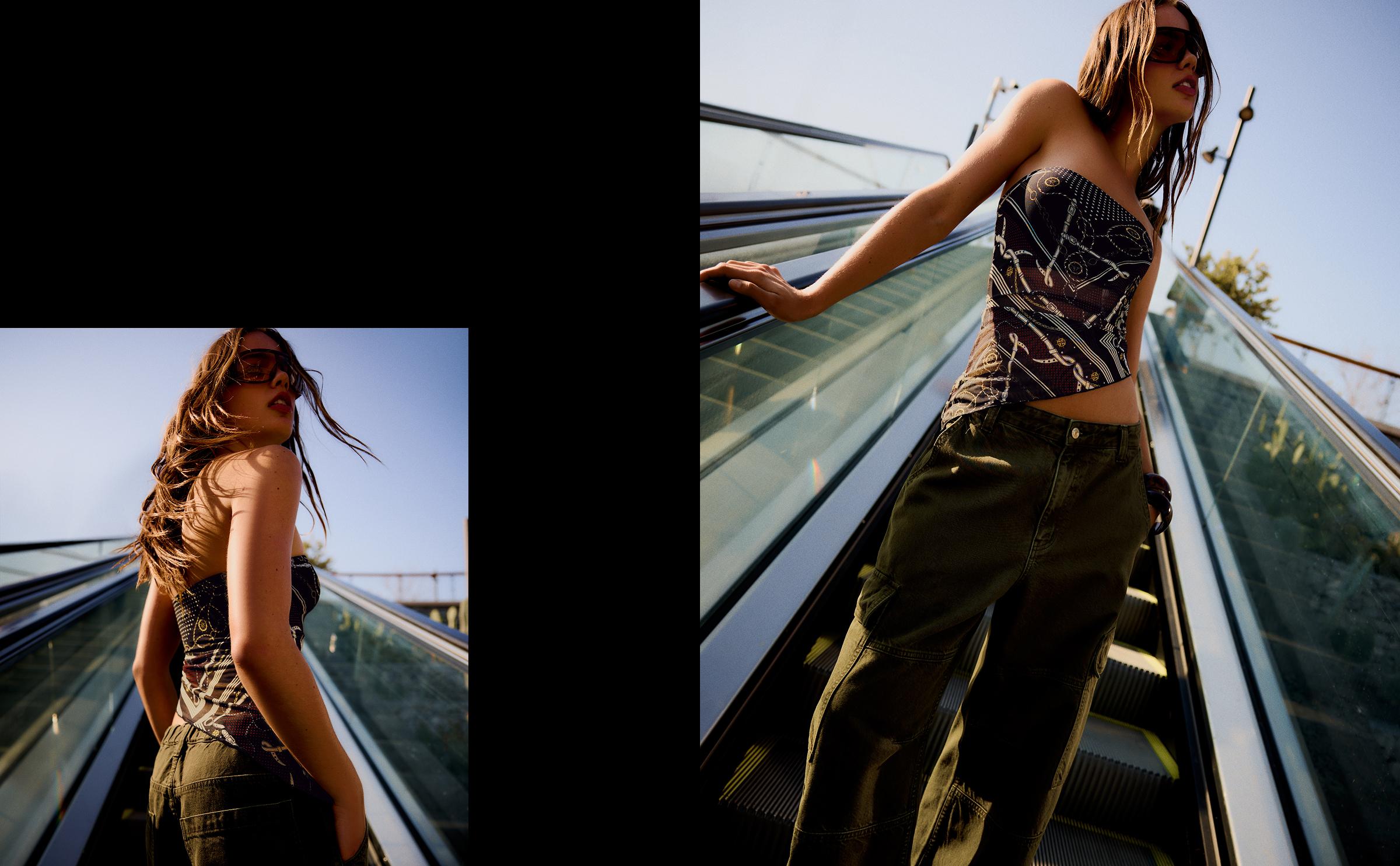 Tül bandeau top - Görsel 17