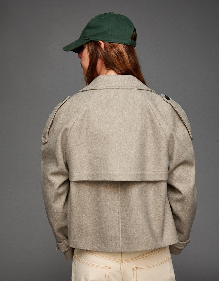 Soft trench coat - Women | Bershka
