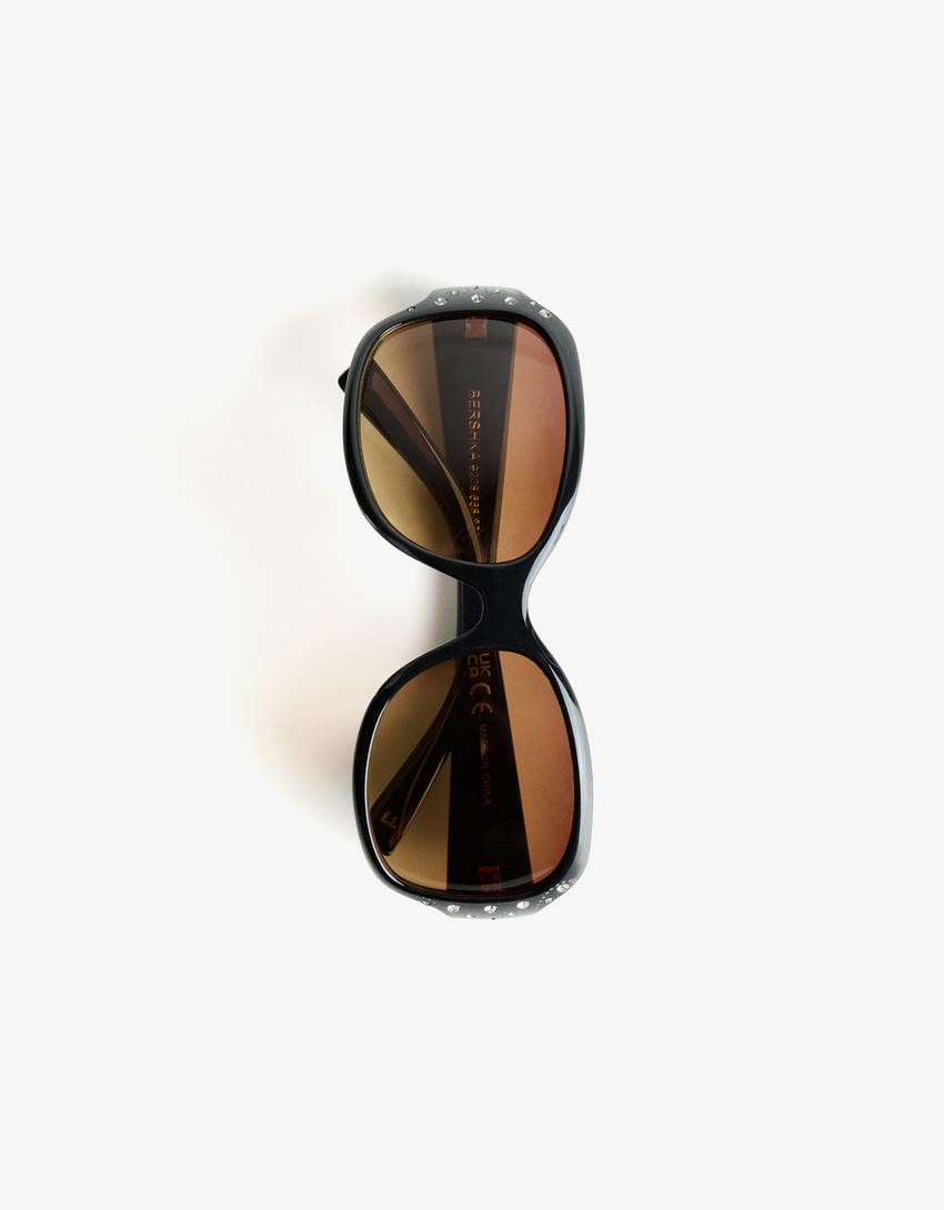 Gafas sol strass-Negro-2