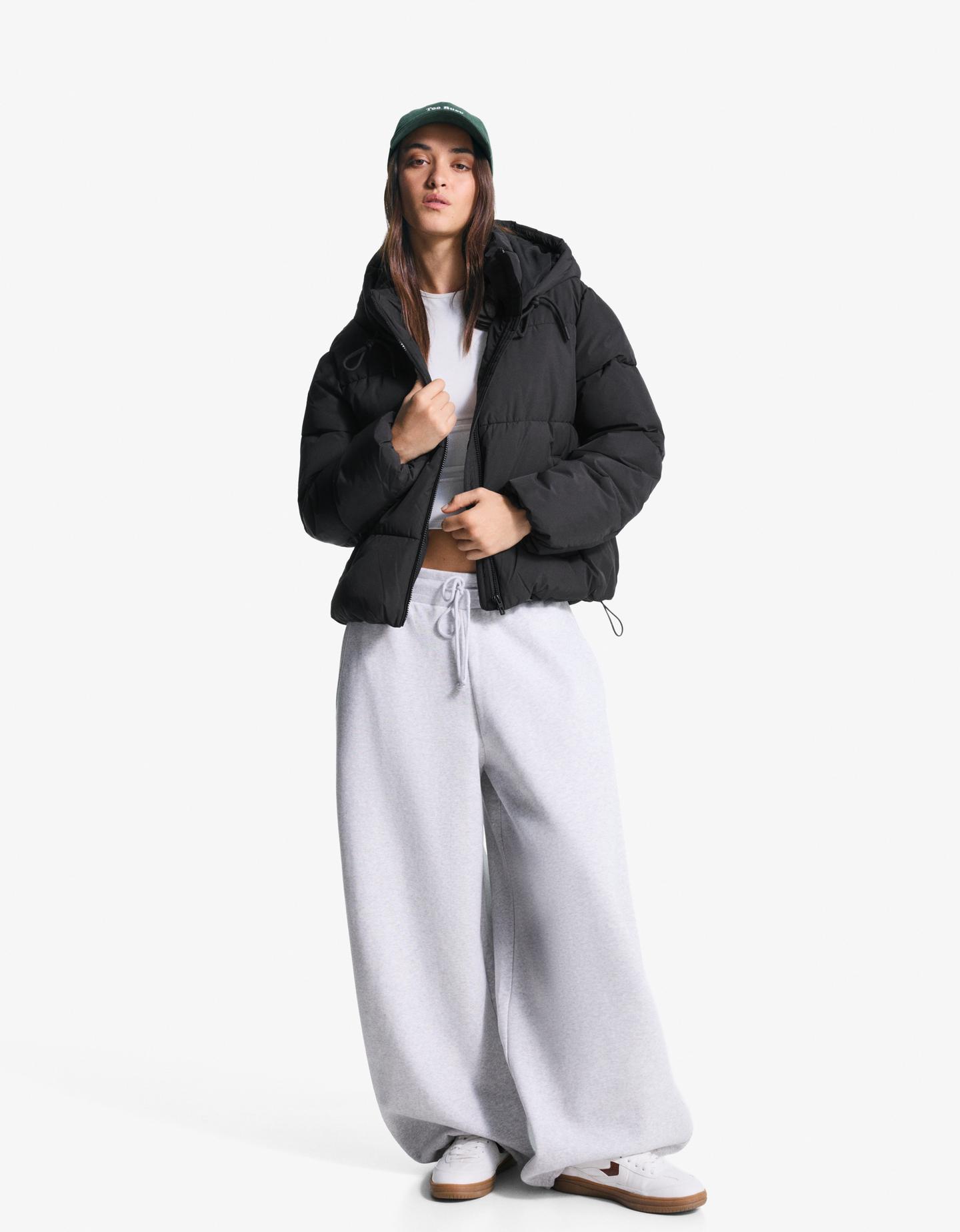 Bershka Cazadora Con Capucha Mujer Cazadoras Para Mujer Bershka