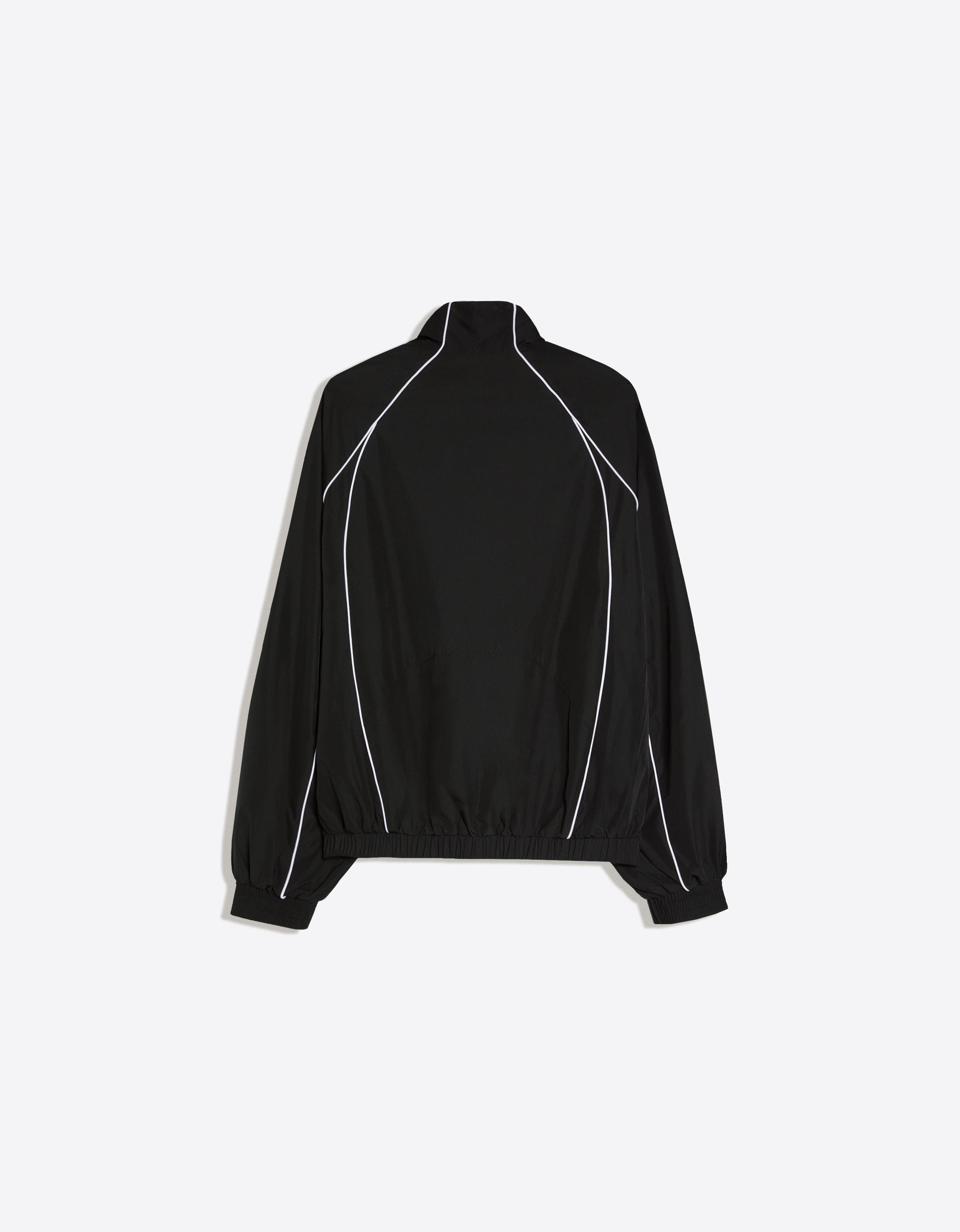 Contrast technical jacket — Black