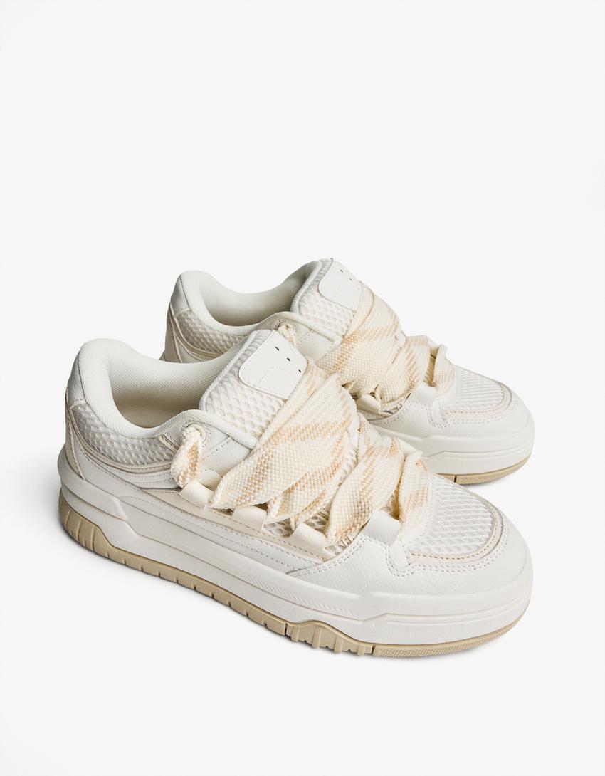 Sneakers skate semelle épaisse-Multicouleur