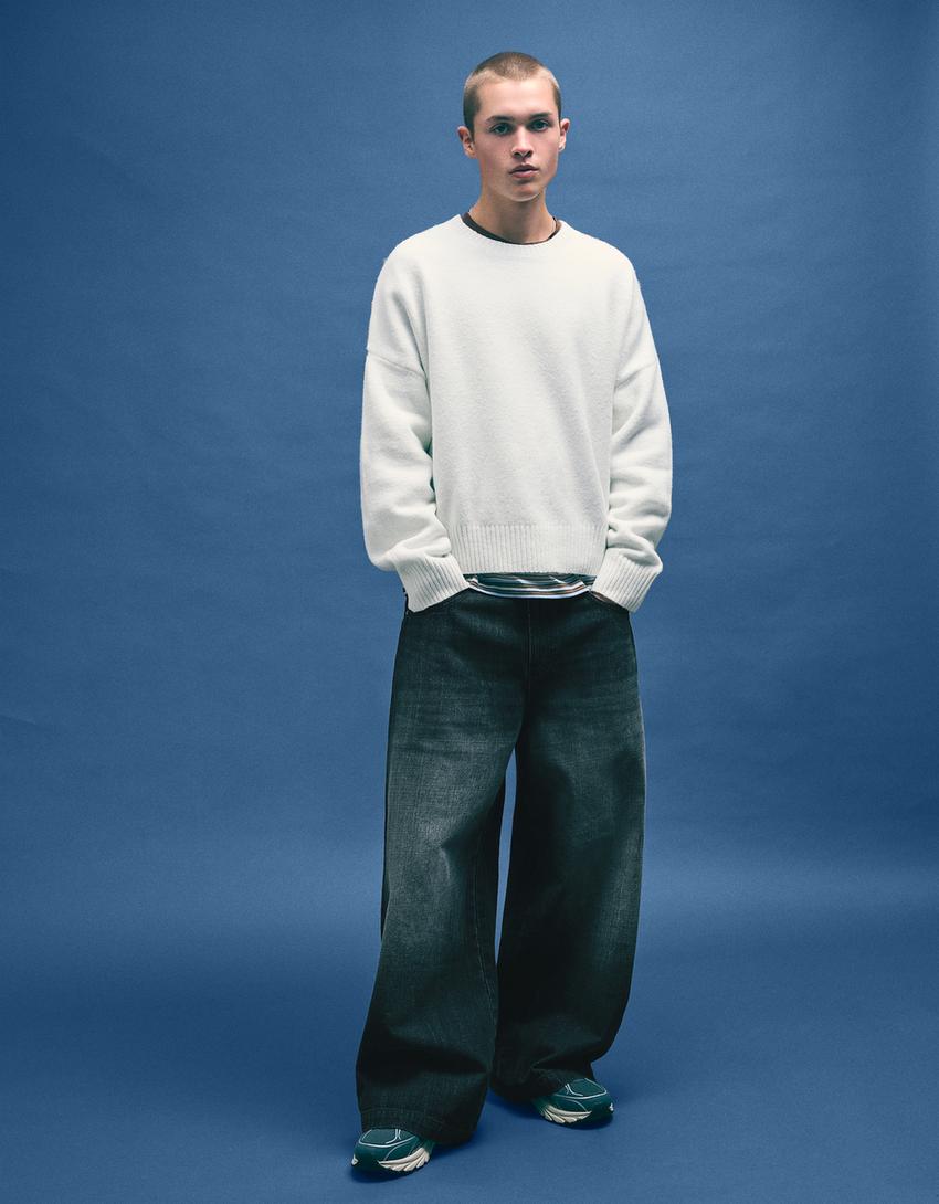 Cropped jumper-White