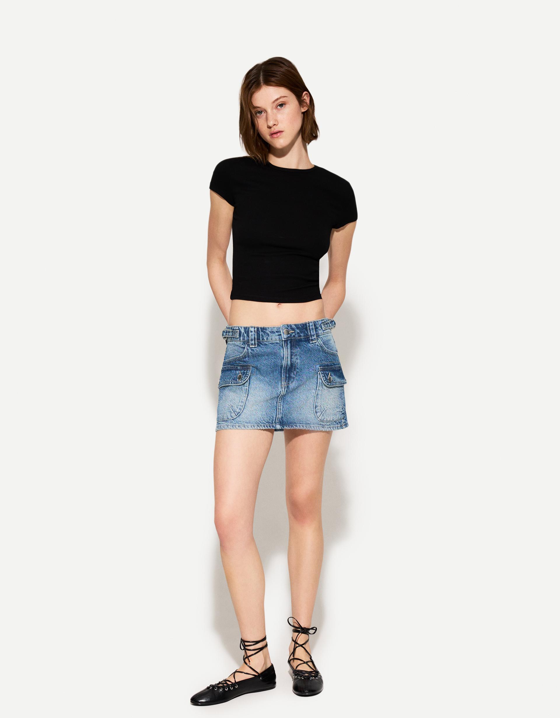 Pleated Skirt Gonna Bershka Jeans Asos Gonna In Pelle Bershka