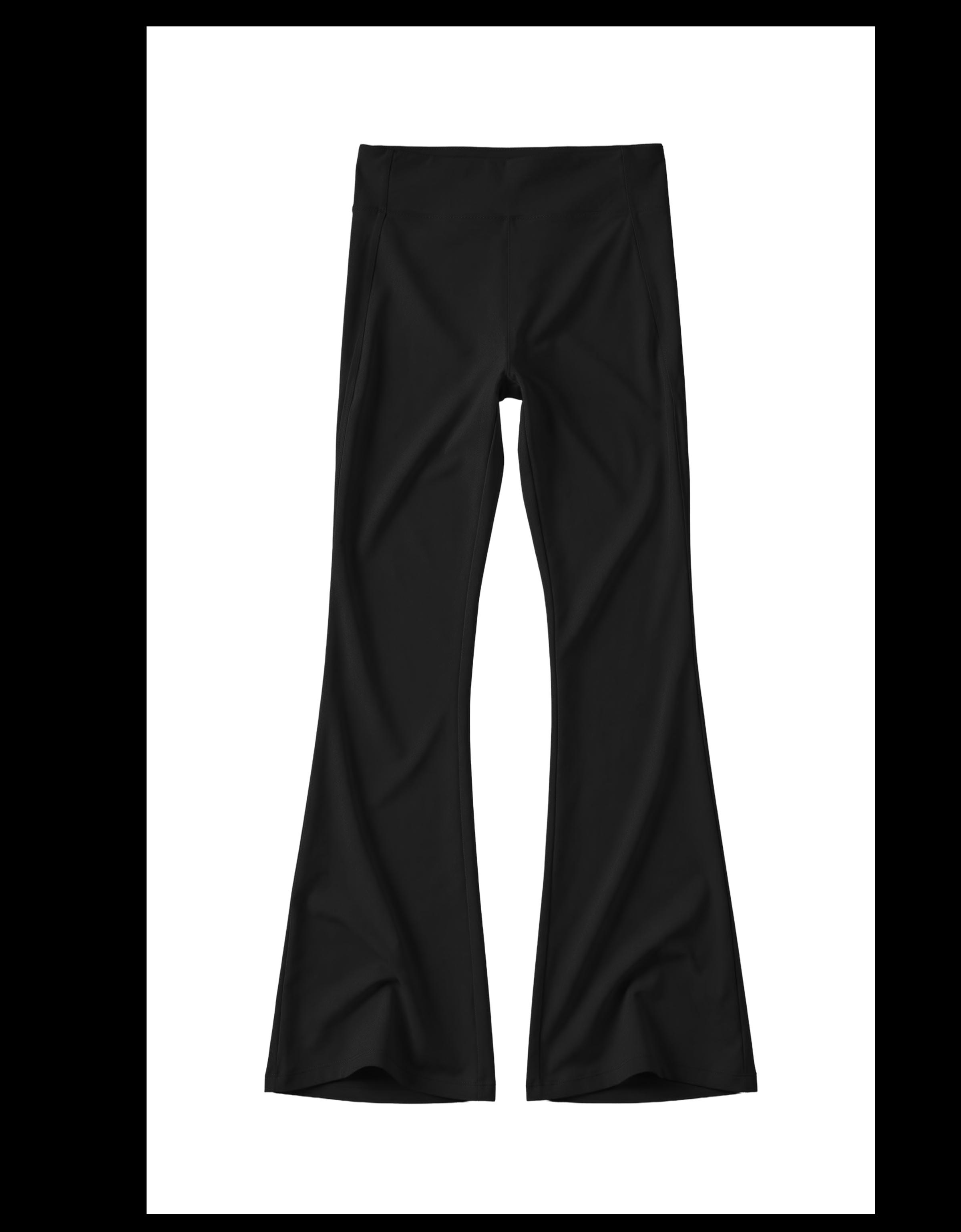 Breathable & Quick Dry flared technical trousers — Black