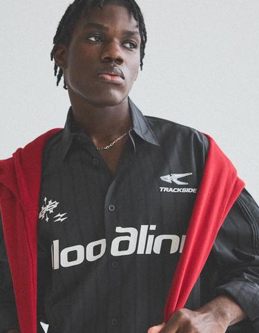 Long sleeve print shirt — Black 5