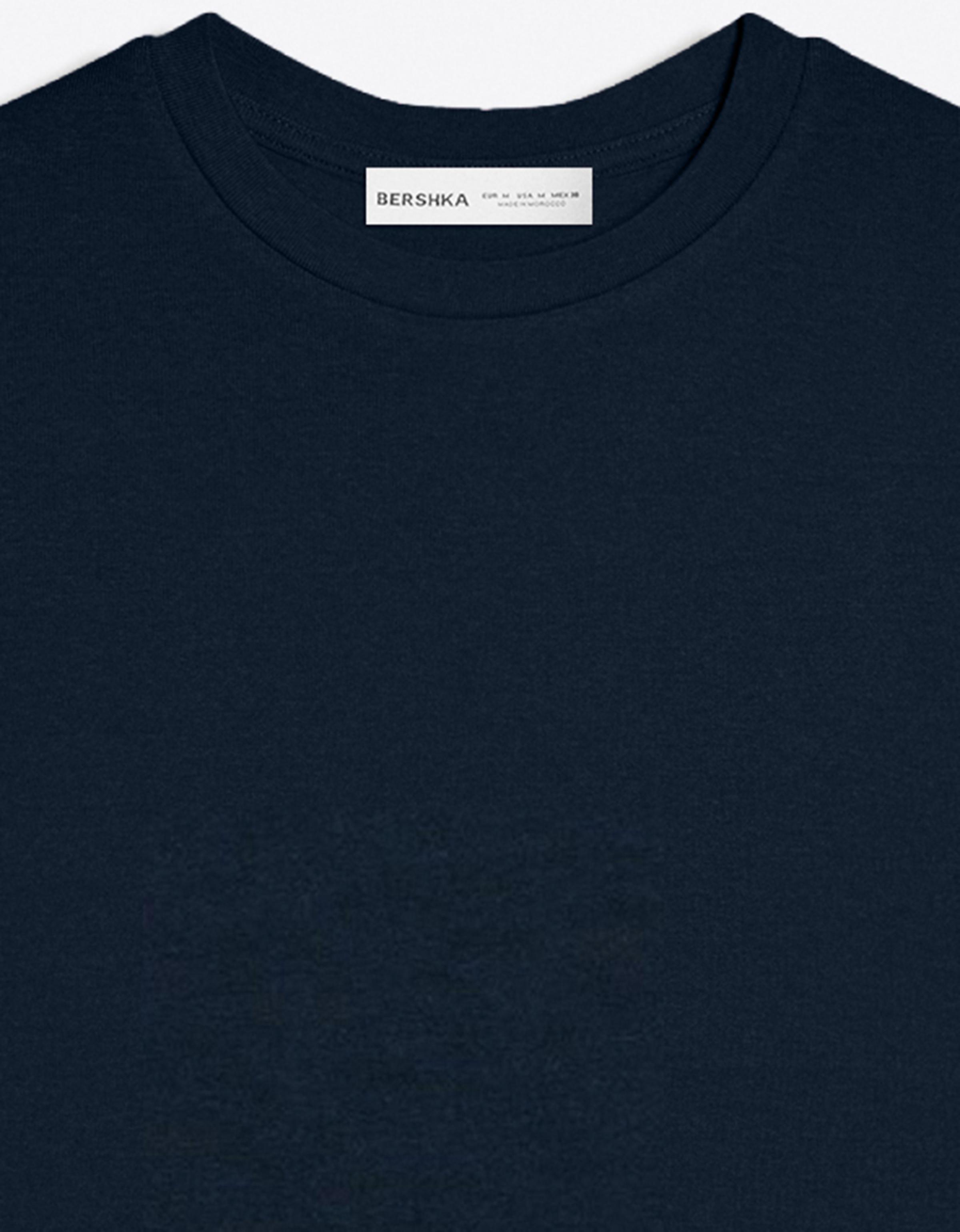 Short sleeve round neck T-shirt — Navy