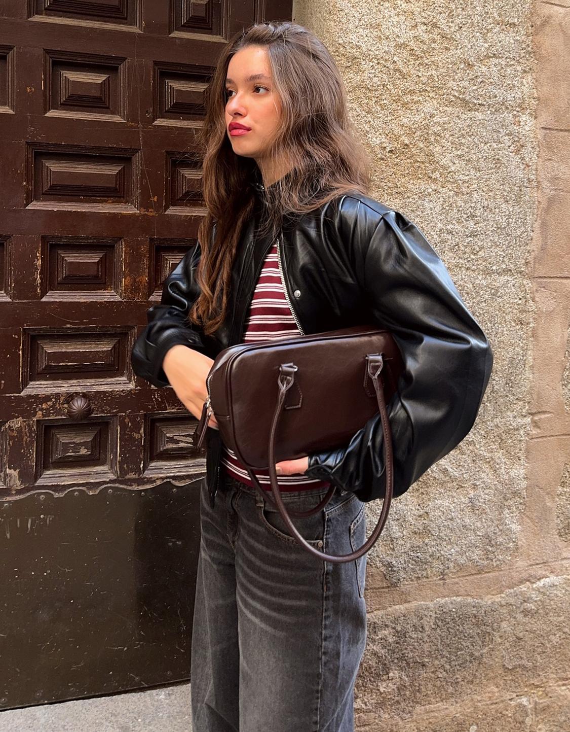 Leather effect bag