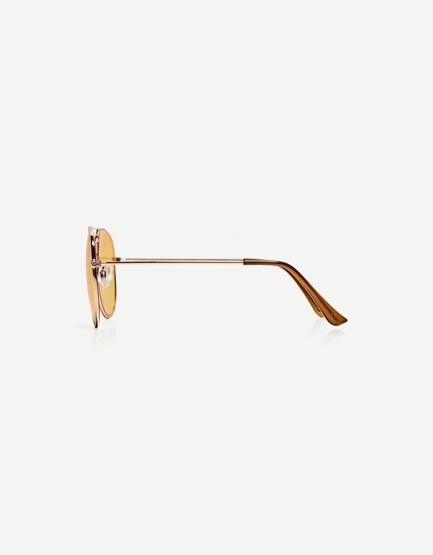 Gafas sol aviador-Amarillo-2