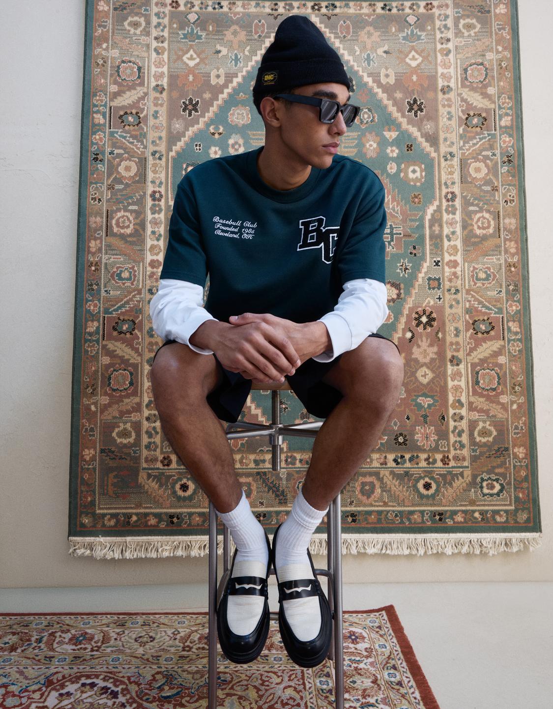 Contrast loafers