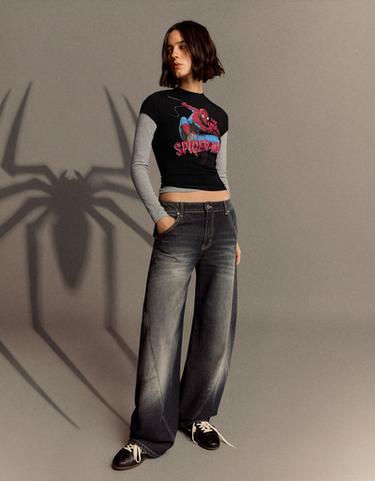 Short sleeve SPIDER-MAN print T-shirt — Black 3