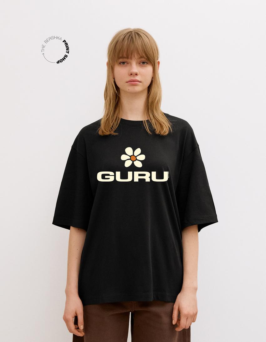 Guru short sleeve T-shirt-Black-1
