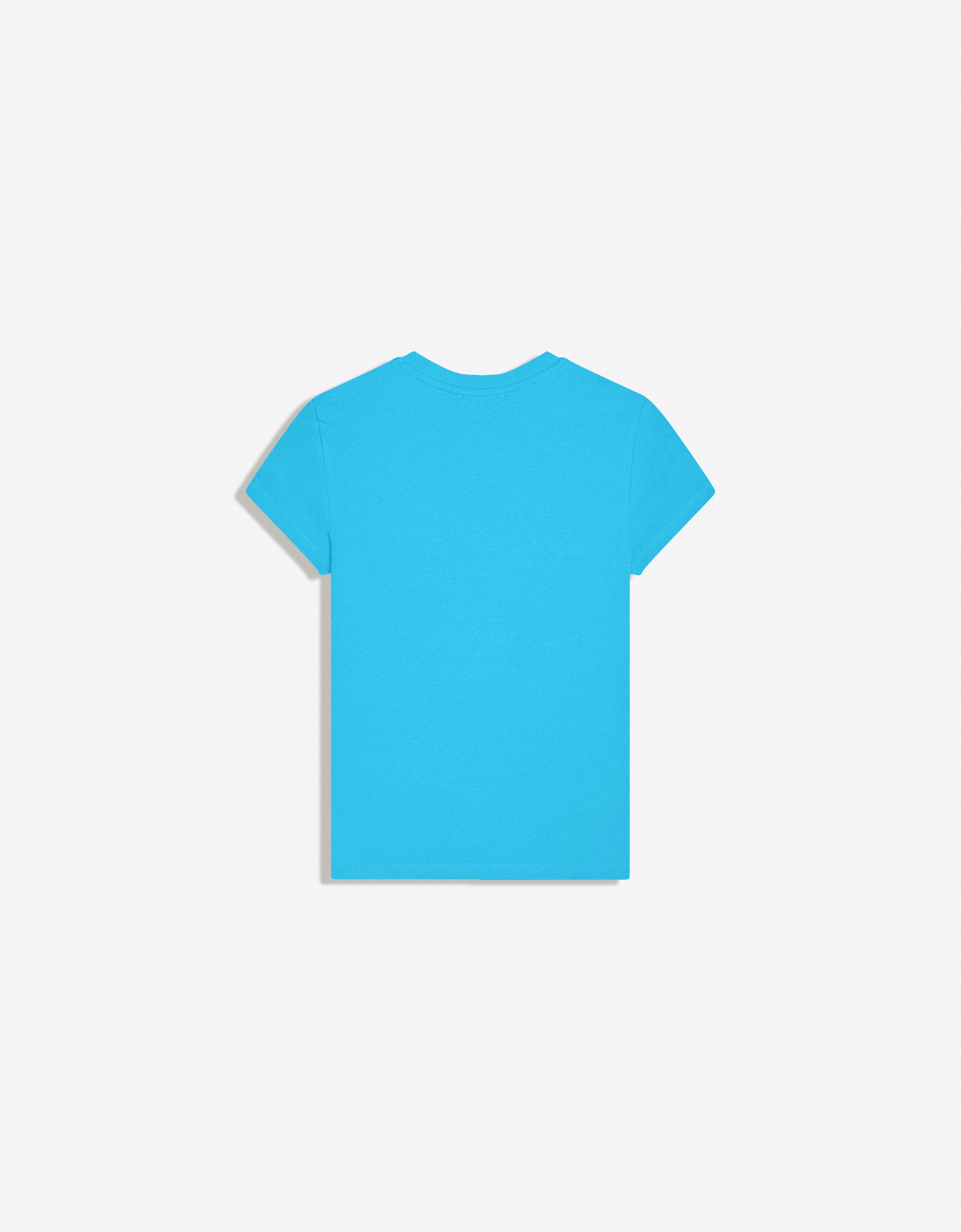 Short sleeve round neck T-shirt — Blue