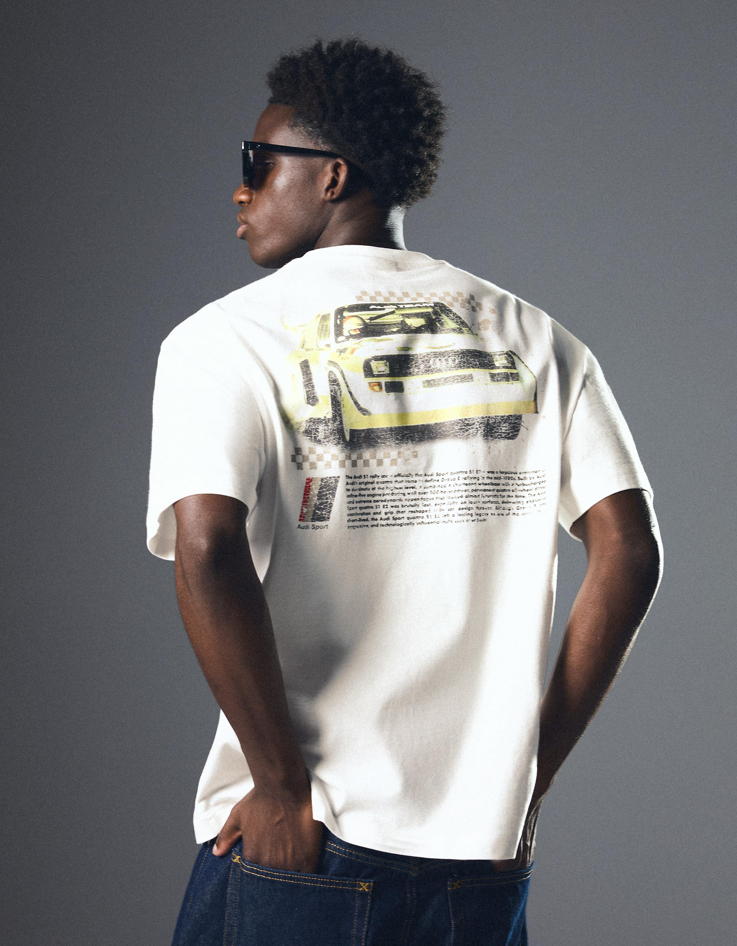 Relaxed fit T-shirt AUDI — Off white