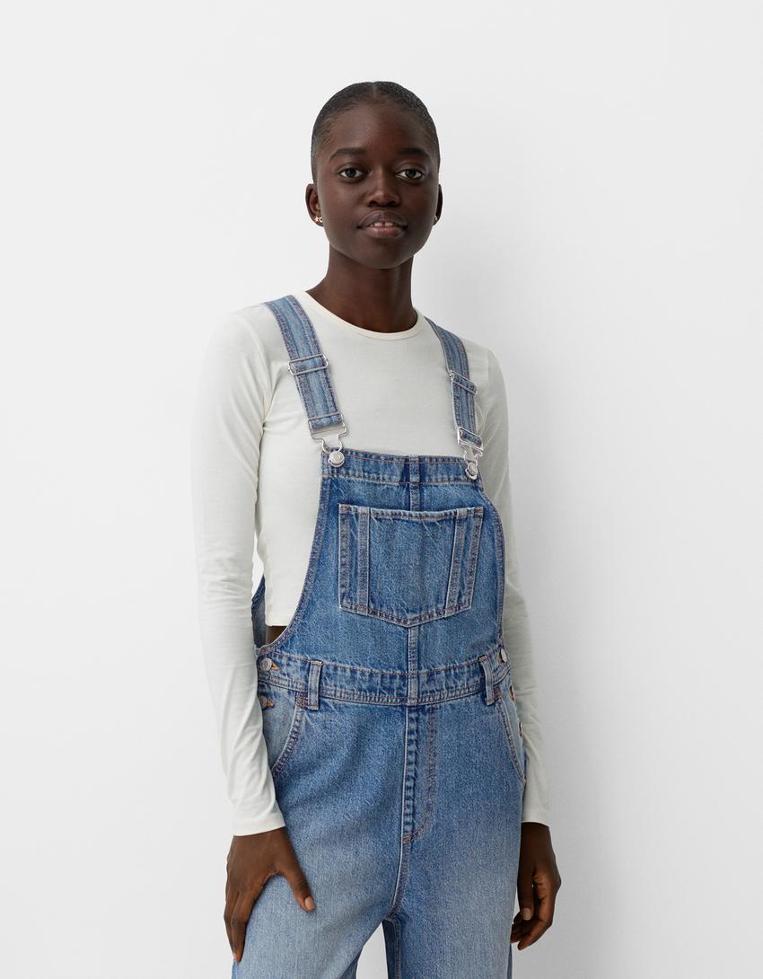 Denim workwear overalls - Dresses - BSK Teen | Bershka 
