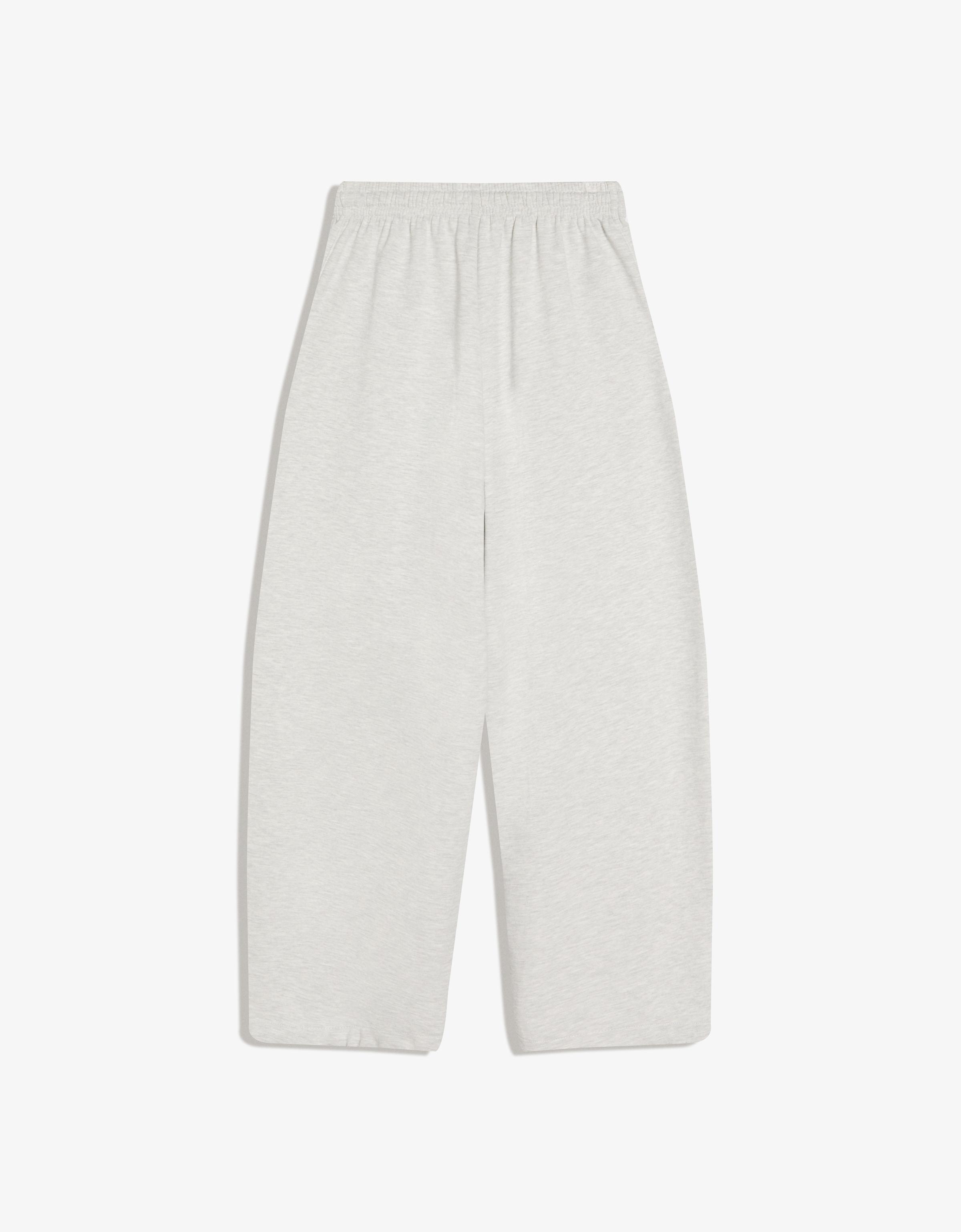 Barrel plush trousers with stoppers — Grey