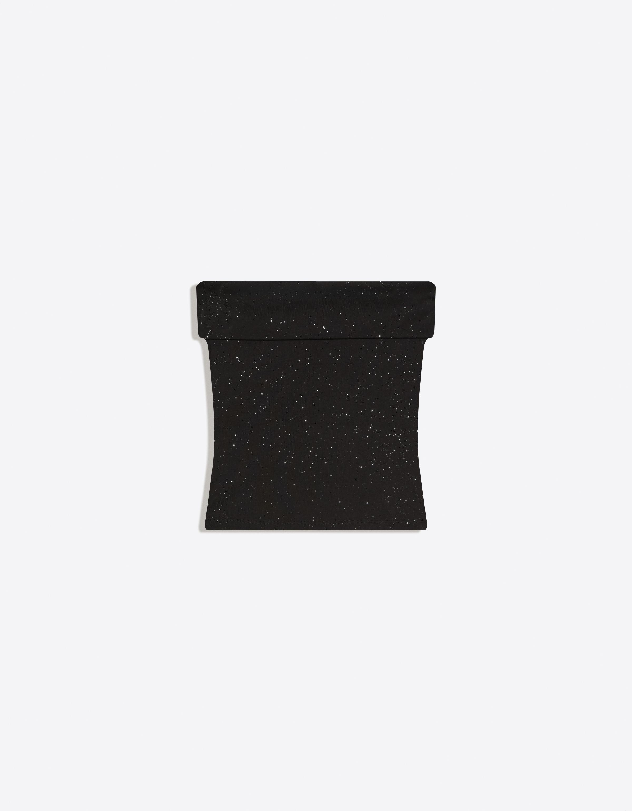 Bershka Parıltılı bandeau top görsel 4
